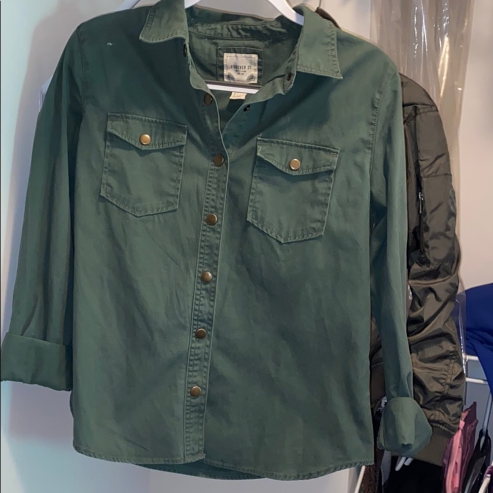 Army Green Lightweight Jacket